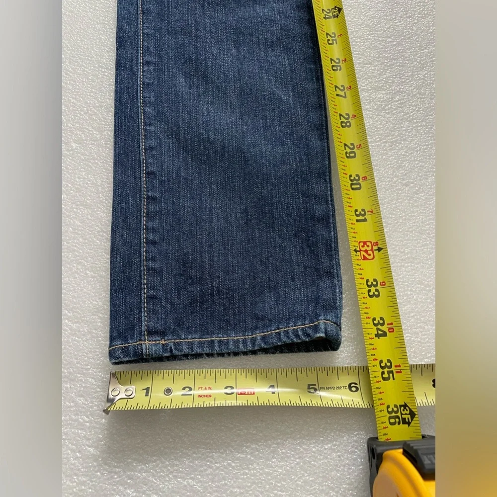 Paige Women’s Blue jeans size 29 distressed Medium  wash - Picture 2 of 10